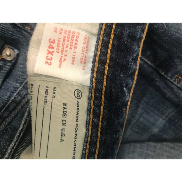 Adriano Goldschmied Jeans Mens 34 Blue Boot Cut Fillmore AG - Picture 5 of 10